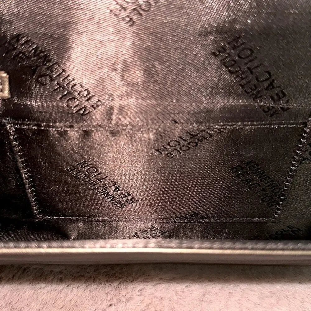 KENNETH COLE Reaction Antique Gold Leather Wristlet